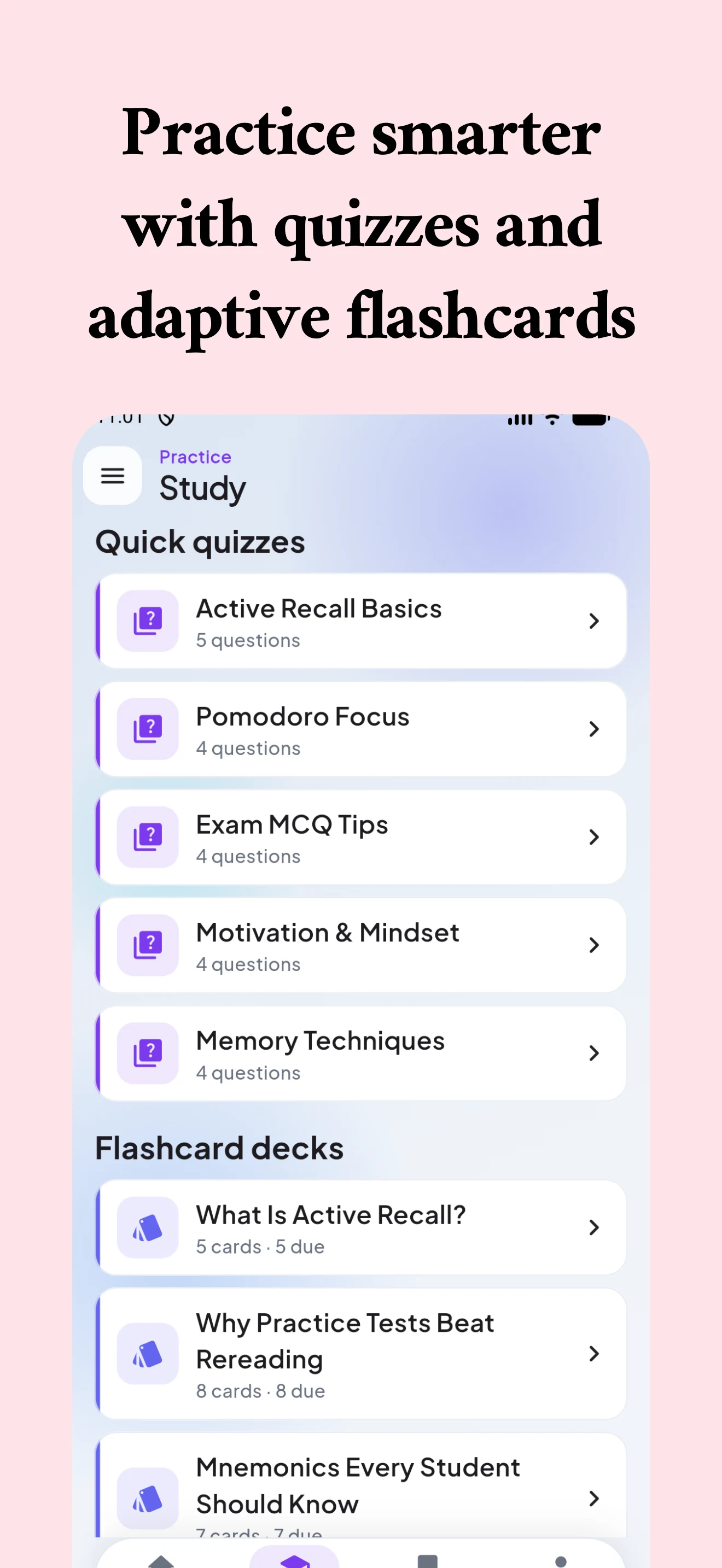 Study Tips screenshot