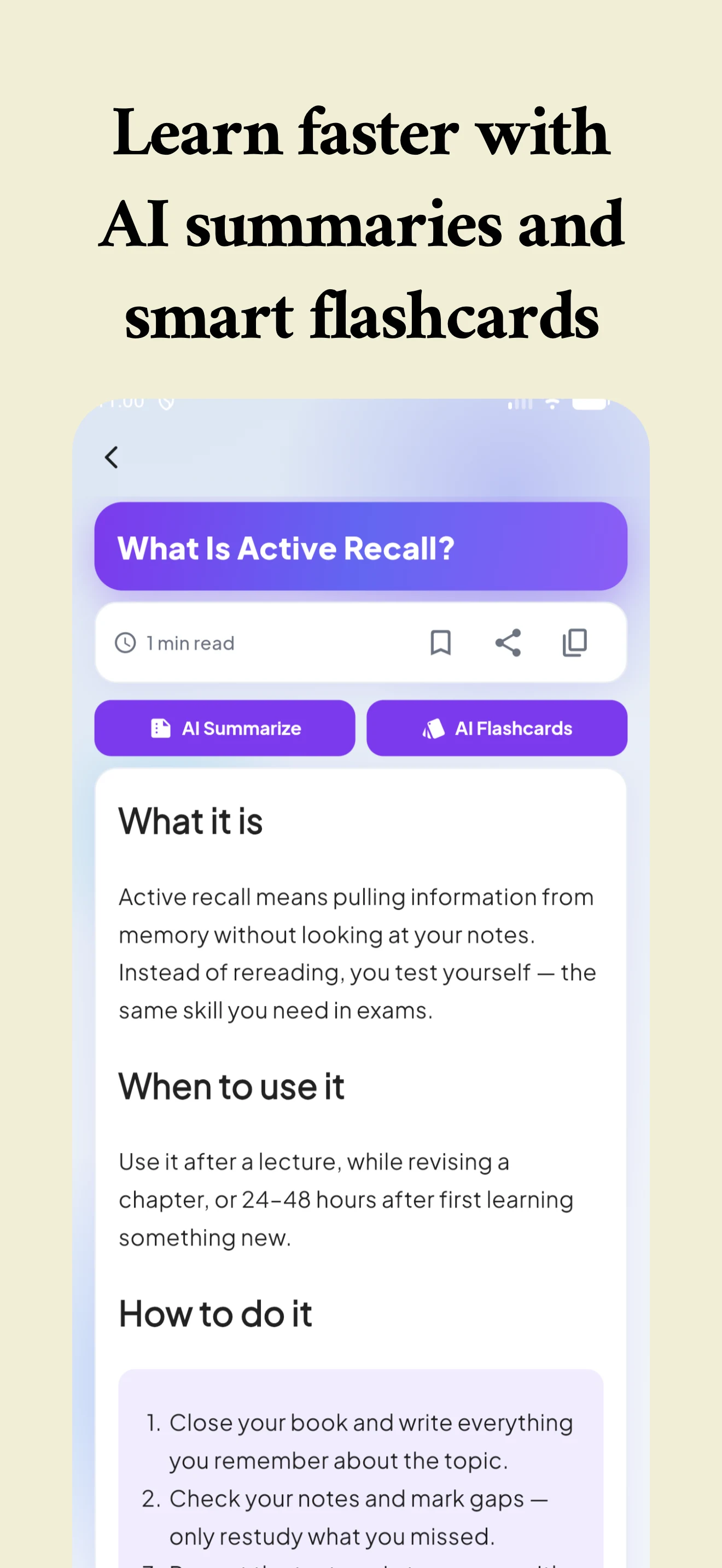 Study Tips screenshot